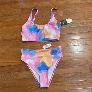 Salt and Cove made for Macys Vibrant Tie-Dye Bikini Set size M NWT